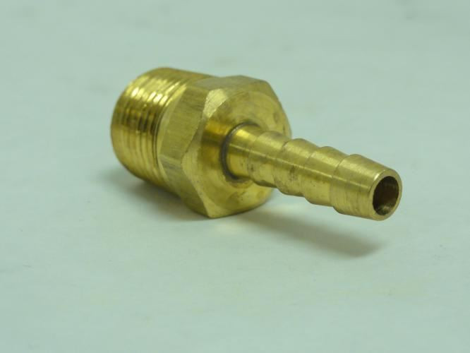 Parker 125HBL-4-6; Brass Tube Connector 3/8 NPT x 1/4" Tube