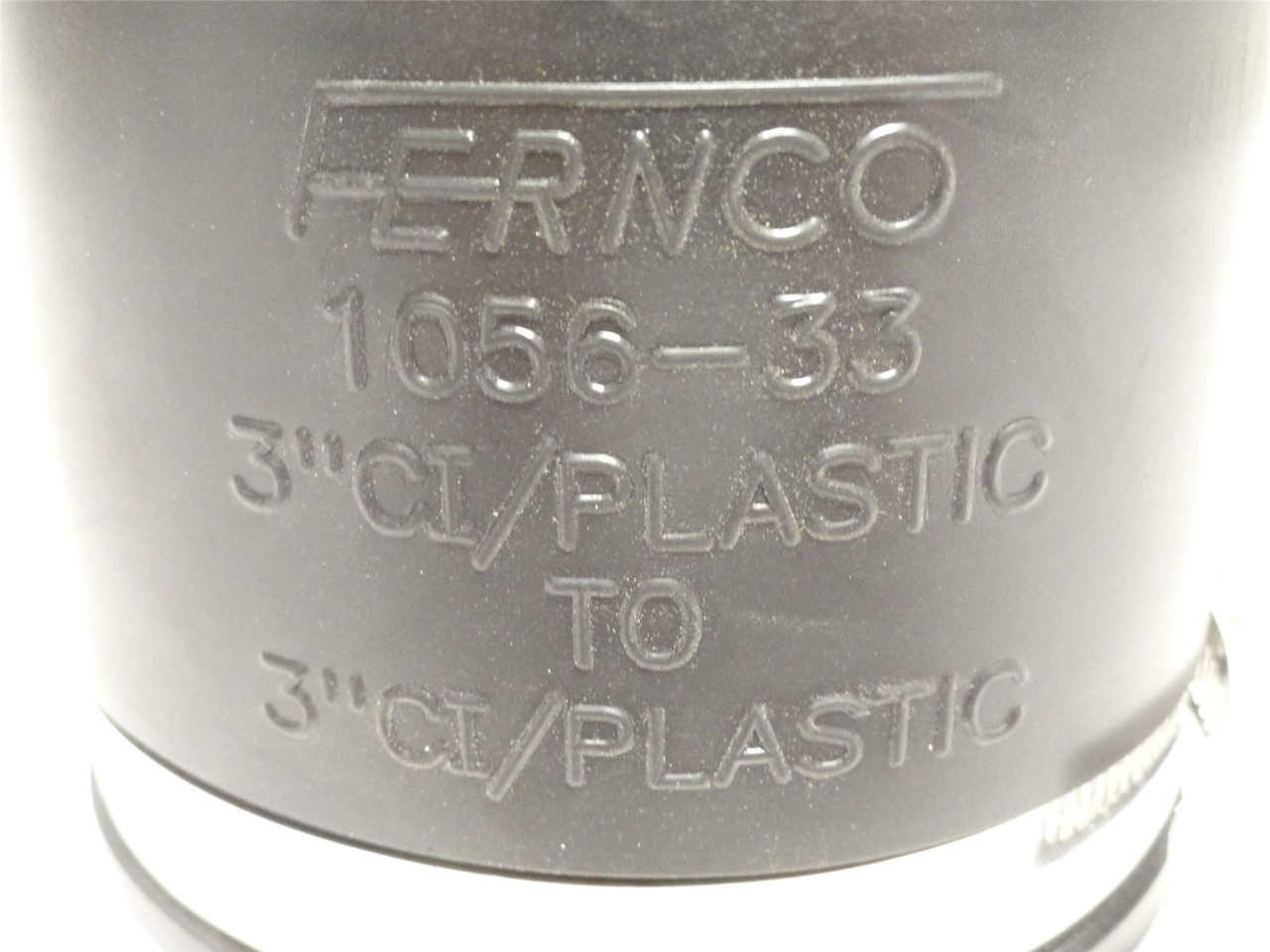 Fernco 1056-33; PVC Flexible Coupling; Size: 3"; 4" Length