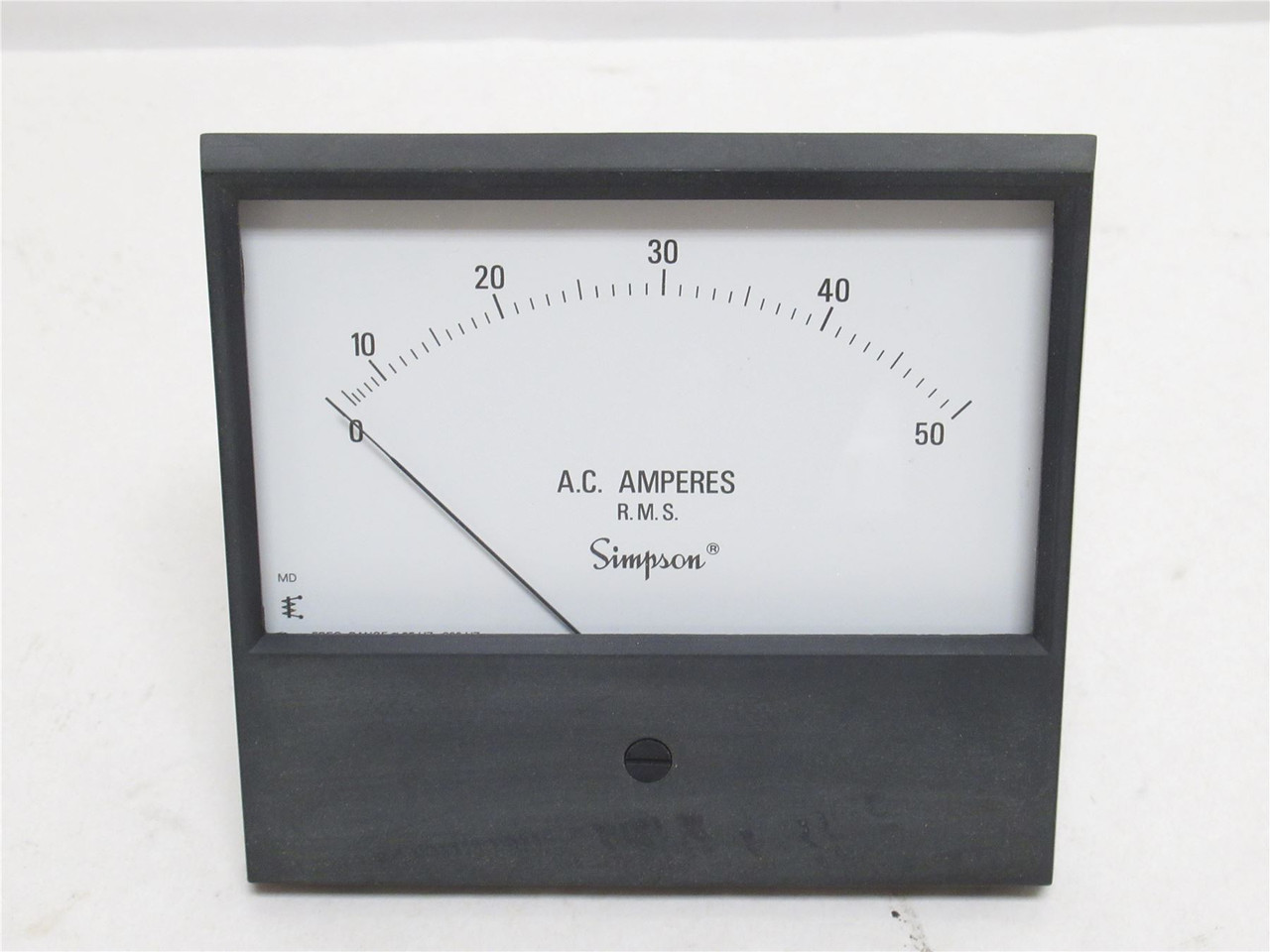 Simpson 17749; Analog Panel Meter; AC Current; 0A to 50A