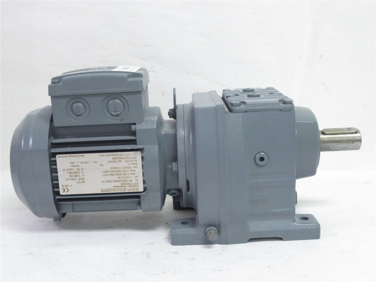 SEW-Eurodrive R37 DR63M6; Gearmotor; 0.12kW; 105.28:1; 3Ph