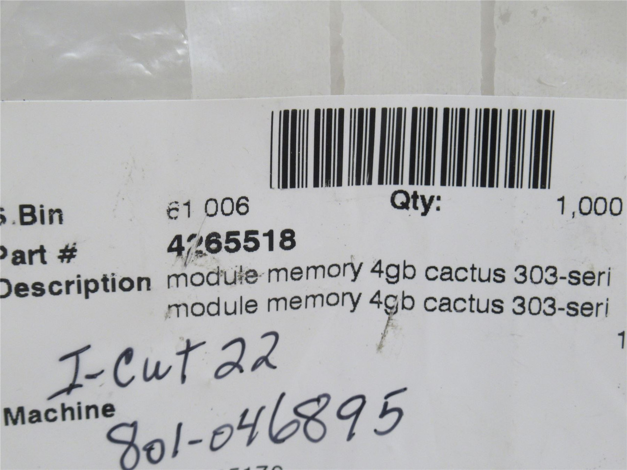Marel 4265518; Programmed Memory Module; Ser: 303; 4GB