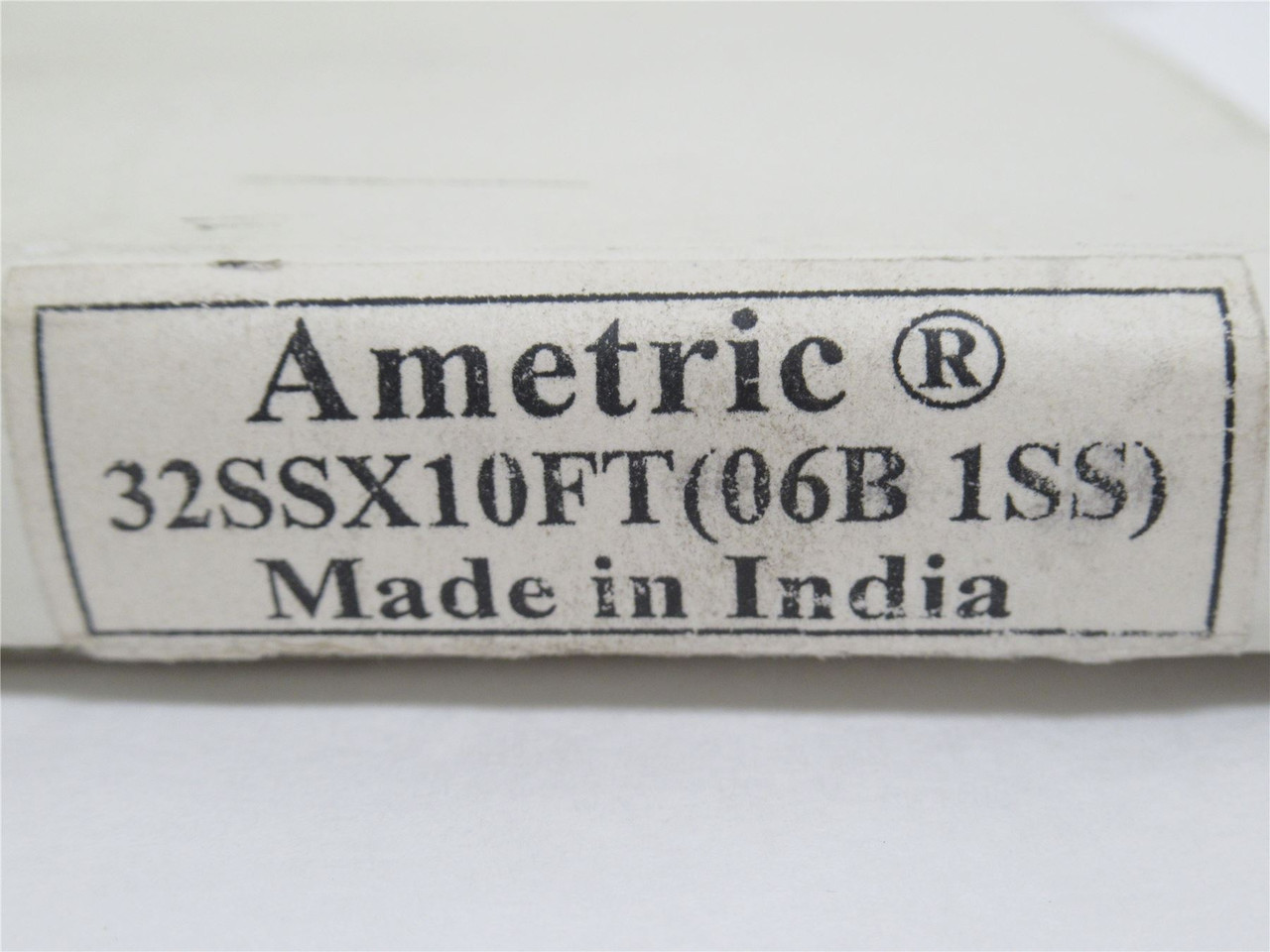 AMETRIC 32SSX10FT; Roller Chain # 06B1SS; 9.52mm Pitch; 10' L