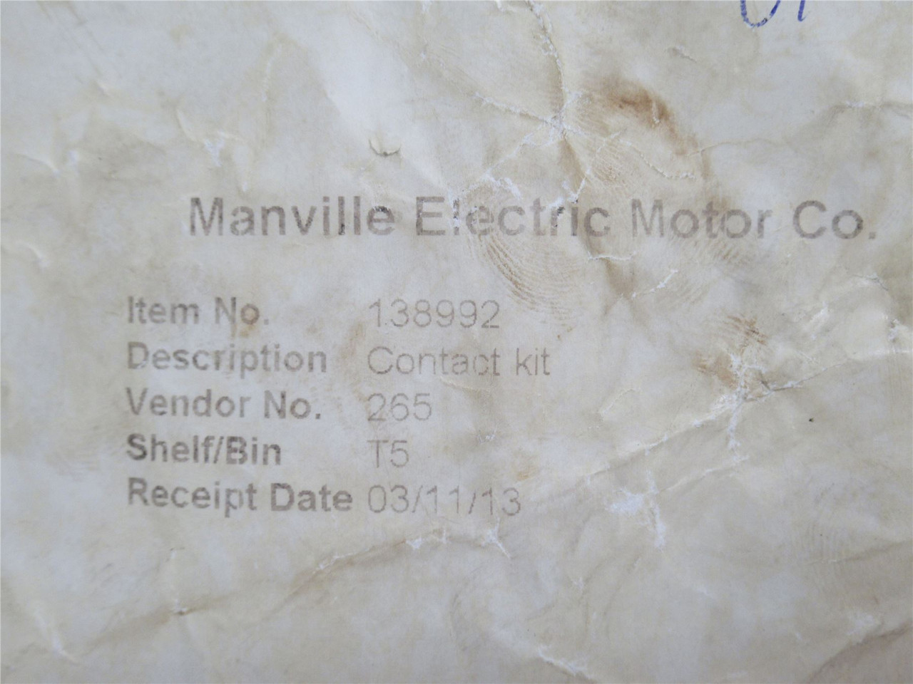 Manville Electric 138992; Contact Replacement Kit