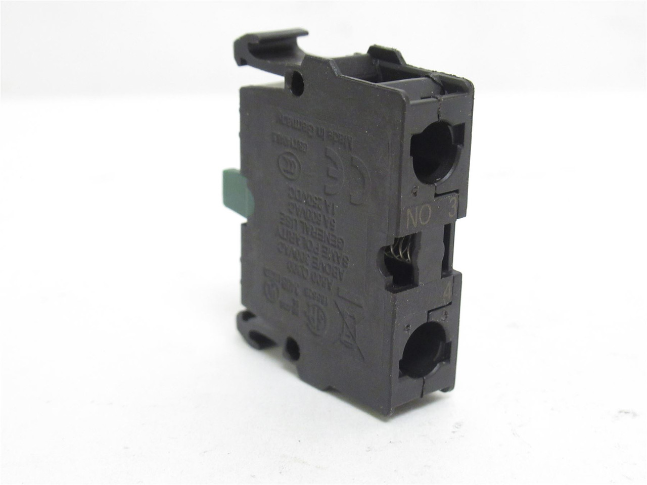 Eaton M22-K10; Contact Block; 22.5mm; 6A; 500VAC; SPST; 1NO