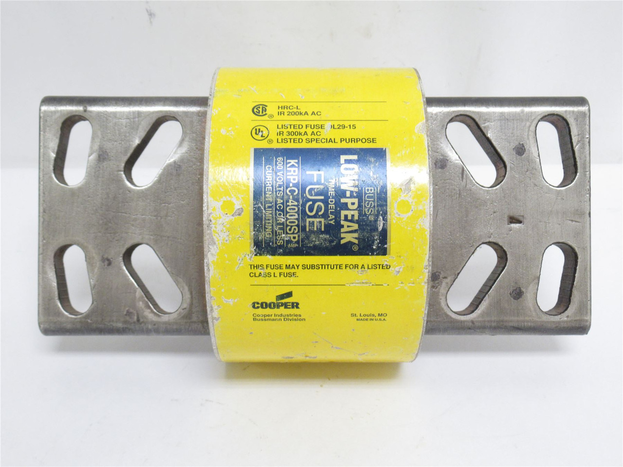 Bussmann KRP-C-4000SP; Dual Element Time Delay Fuse; 4000A; 600VAC