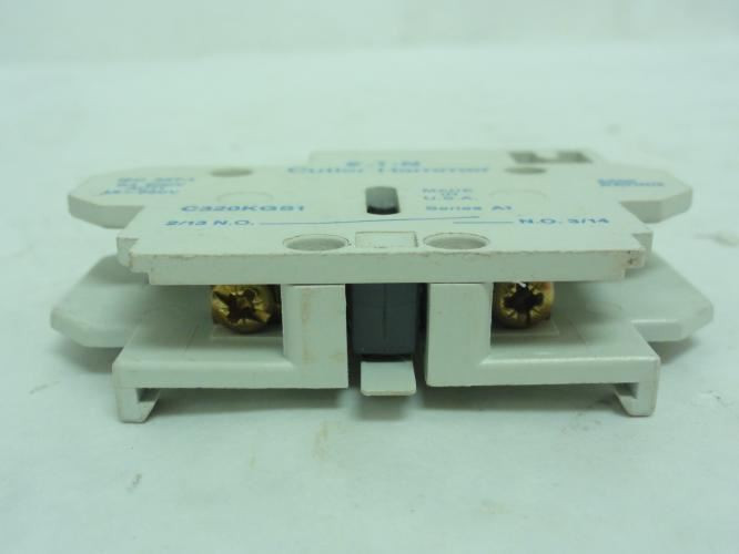 Cutler-Hammer C320KGS1; Auxiliary Contact; 6A; 600VAC