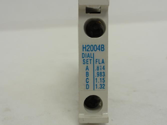 Eaton H2004B; Overload Thermal Unit; Class: 20