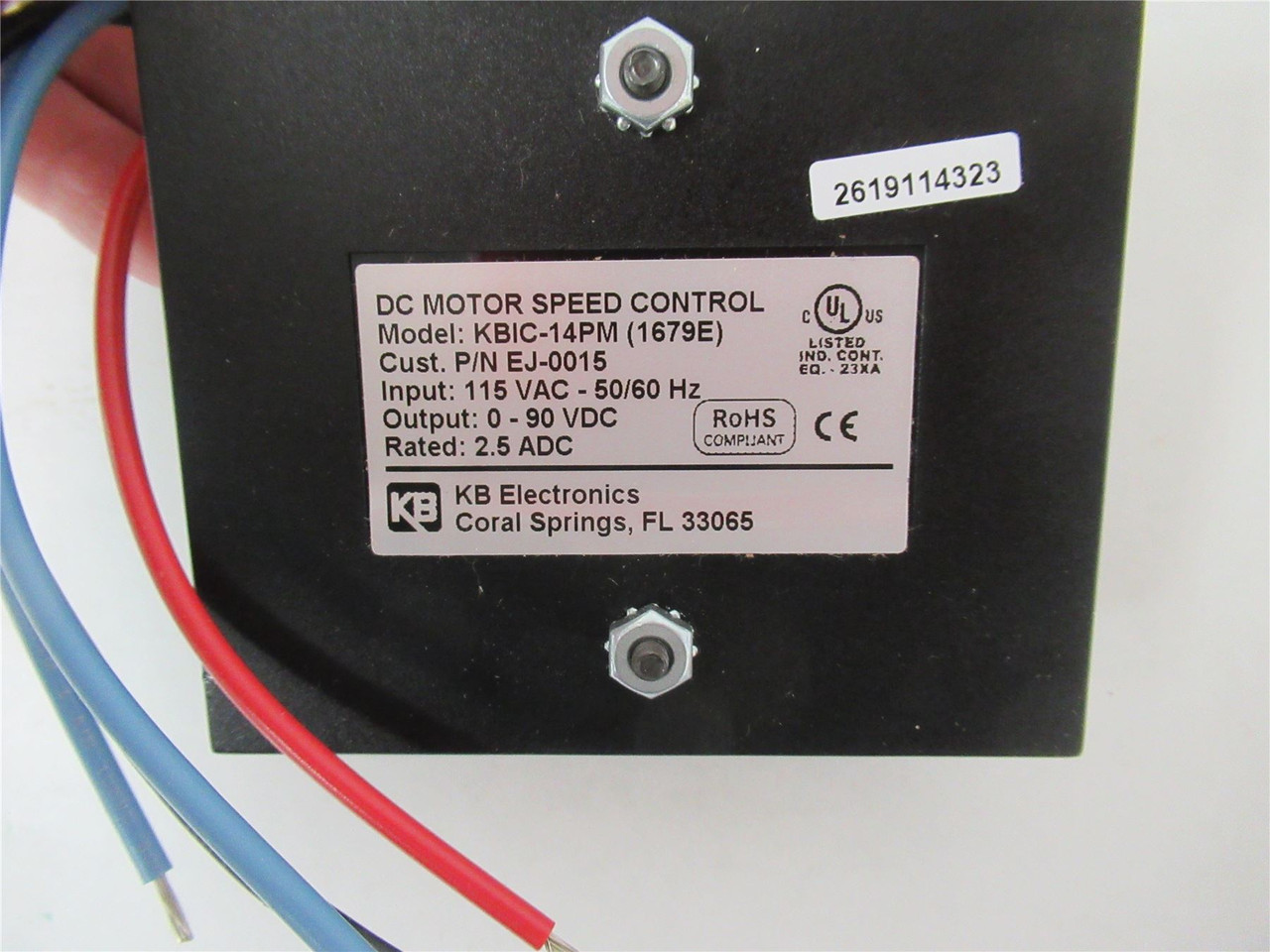 KB Electronics KBIC-14PM; DC Motor Control 115VAC Input