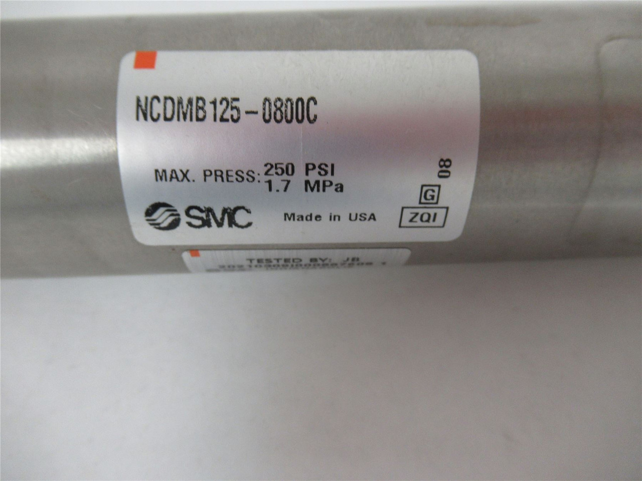 SMC NCDMB125-0800C; Pneumatic Cylinder 1.25"B x 8"S