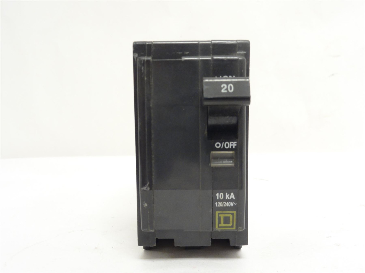 Square D QOB220; Bolt On Circuit Breaker; 20A; 2P; 120/240VAC