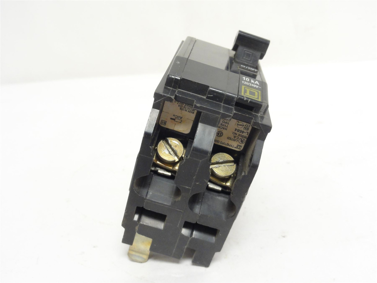 Square D QOB220; Bolt On Circuit Breaker; 20A; 2P; 120/240VAC