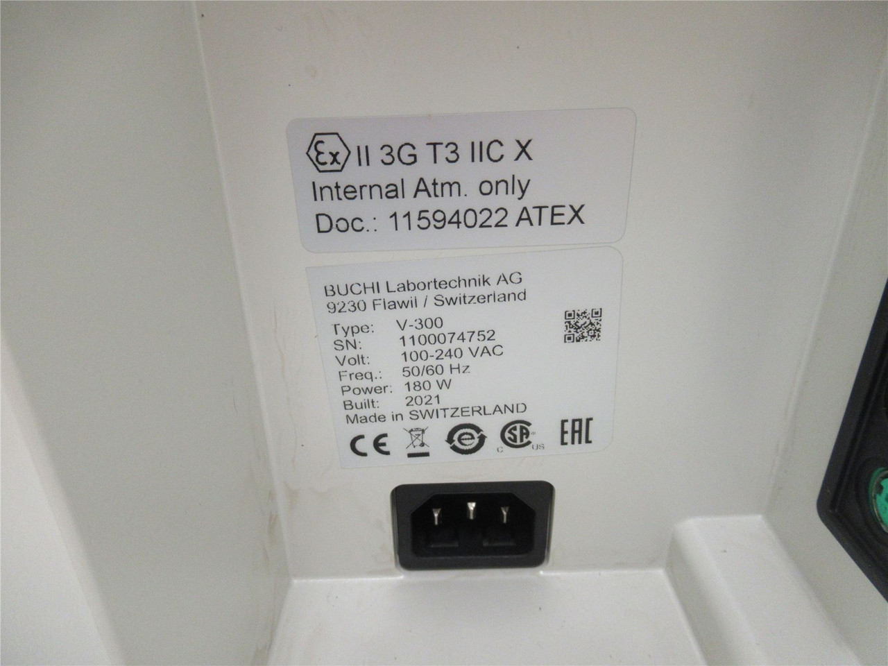 Buchi 11V300000;  Vacuum Pump Flow Rate 1.8 m³/h 100/240 V