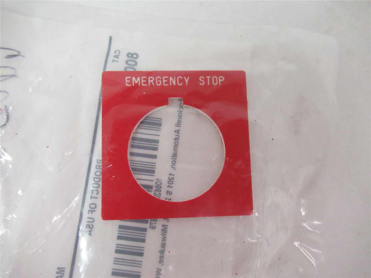 Allen-Bradley 800H-W373; Switch  Plate Emergency Stop 30 mm