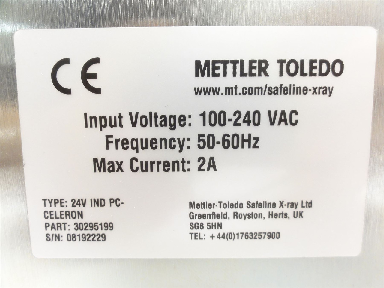 Mettler-Toledo 30295199; Flex Power Supply Module; 100-240VAC