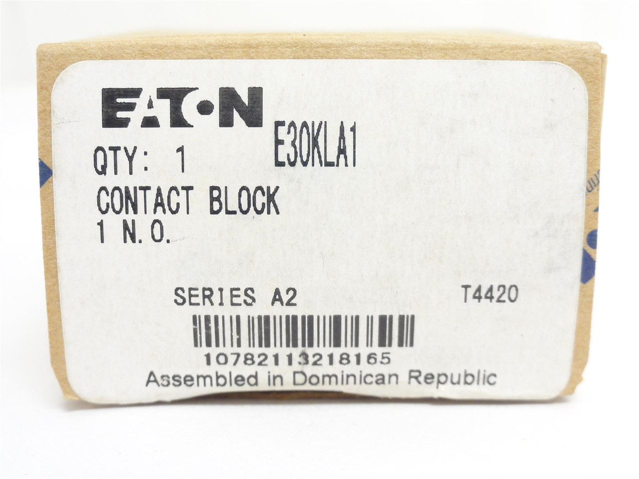 Eaton E30KLA1; Contact Block; 10A; 600V; 1 Pole