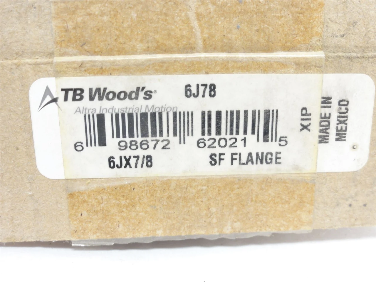 TB Woods 6J78; Sure-Flex Coupling Flange; 7/8"ID; Size: 6
