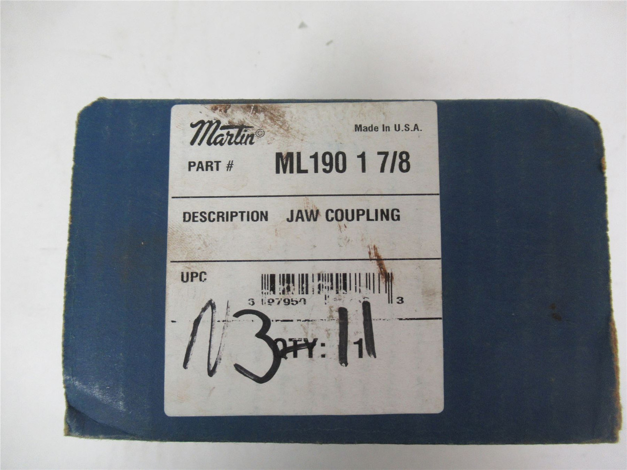 Martin ML190-1-7/8; Jaw Coupler 1-7/8" Surface Rust