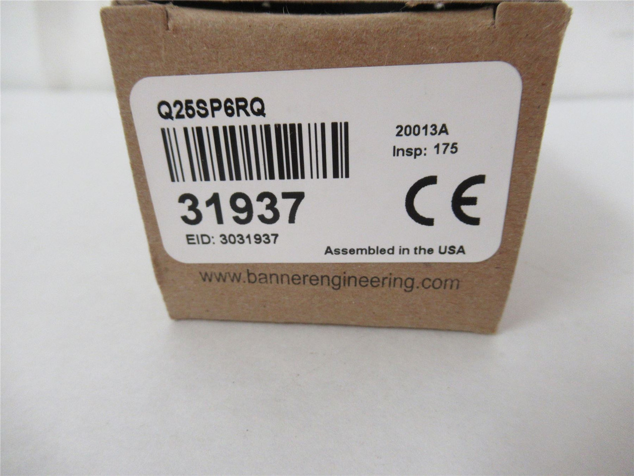 Banner Q25SP6RQ; Photo Sensor Receiver 20m 10-30VDC