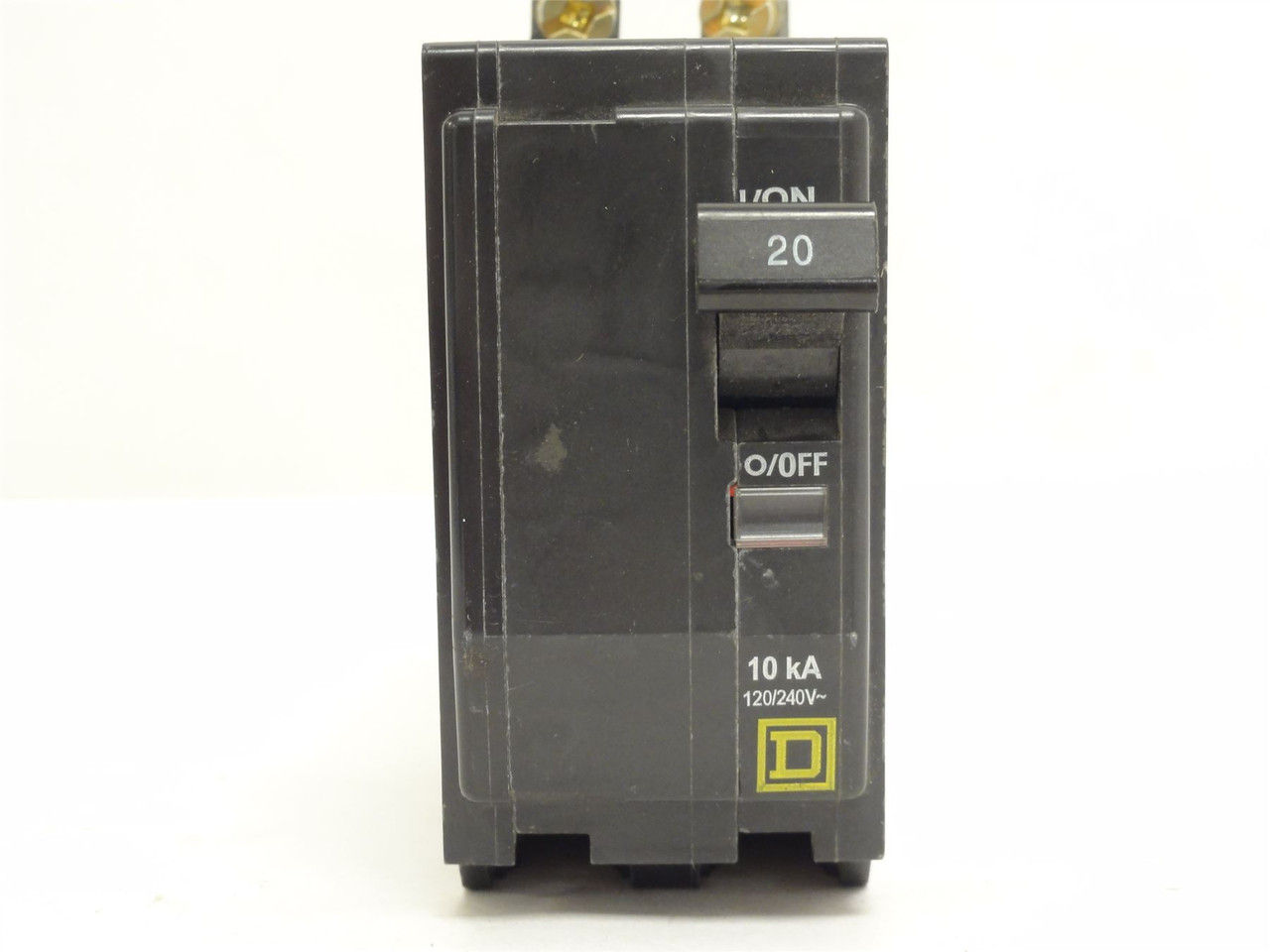 Square D QOB220; Bolt On Circuit Breaker; 20A; 2P; 120/240VAC
