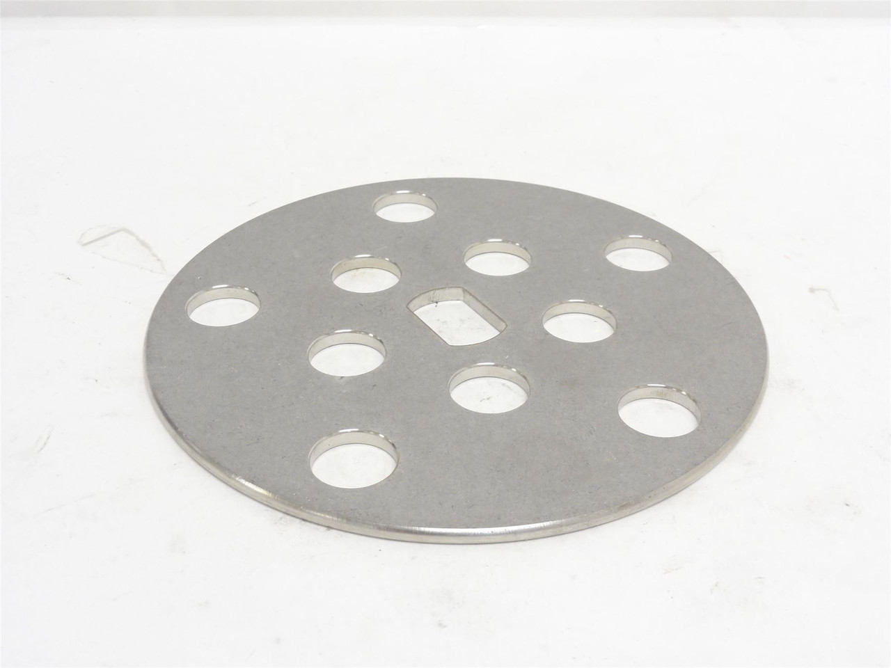 Marel 247278; Stainless Steel 10-Hole Finger Disk; 5-7/8"OD