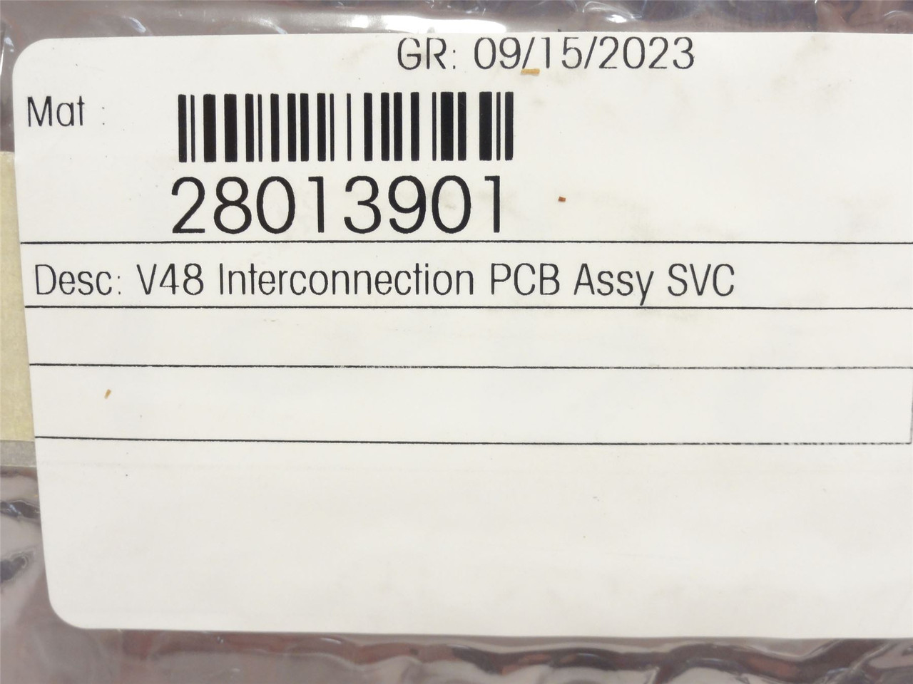 Safeline 28013901; Interconnection PCB Assy SVC; V48
