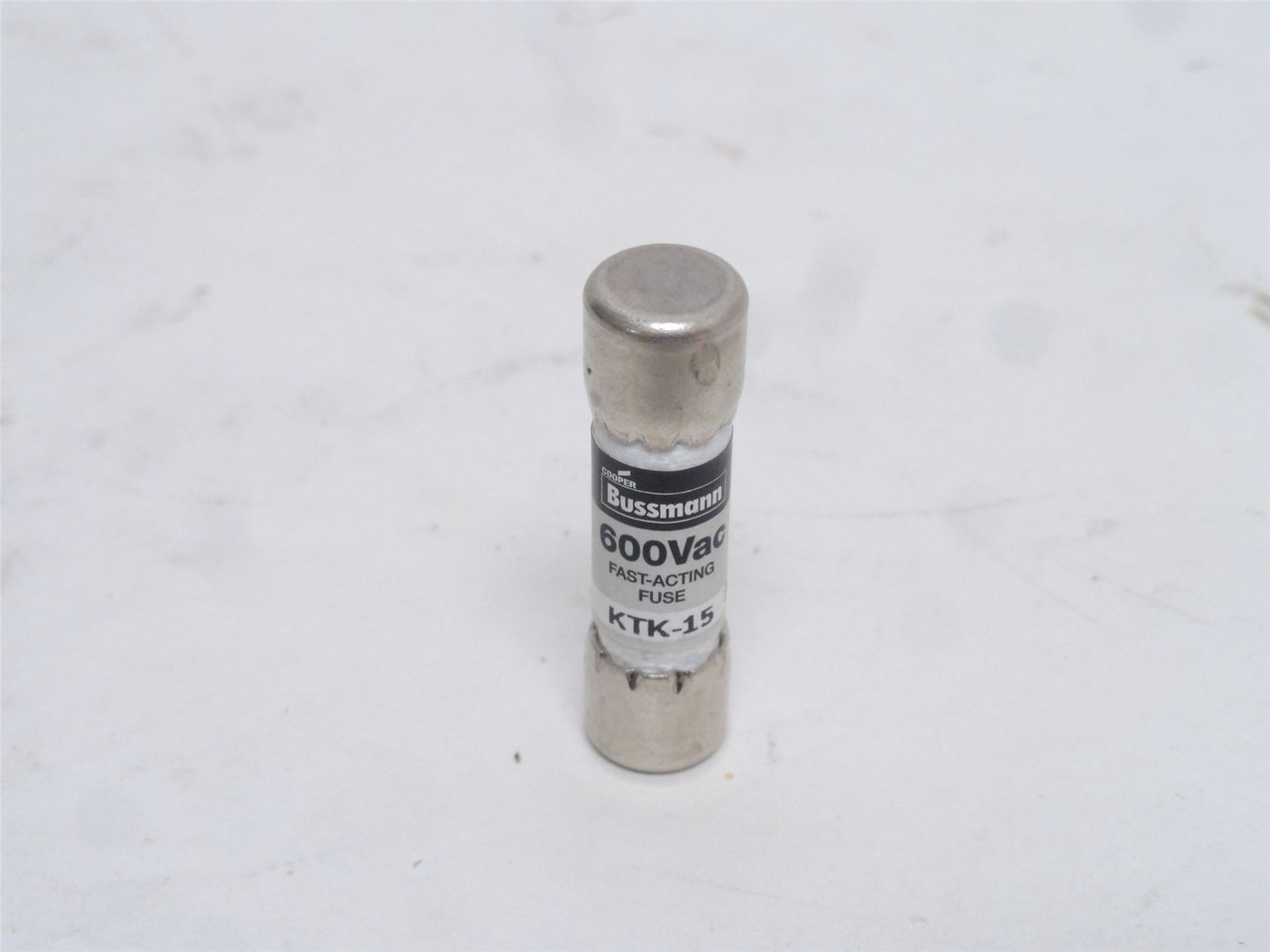 Bussmann KTK-15; Fast Acting Fuse; 15A; 600VAC