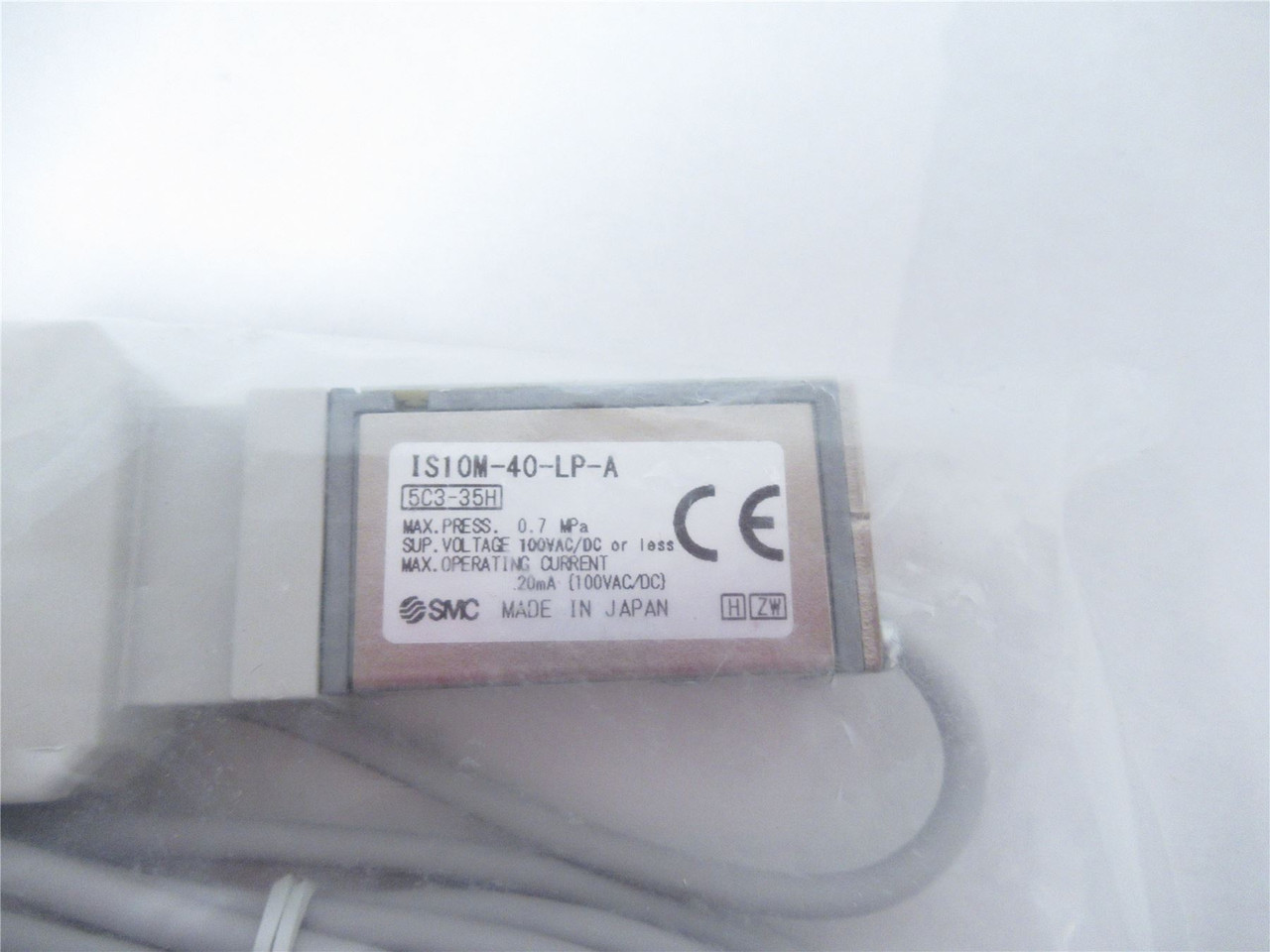 SMC IS10M-40-LP-A; Pressure Switch0.1 TO 0.4 MPa 3m Lead Wire