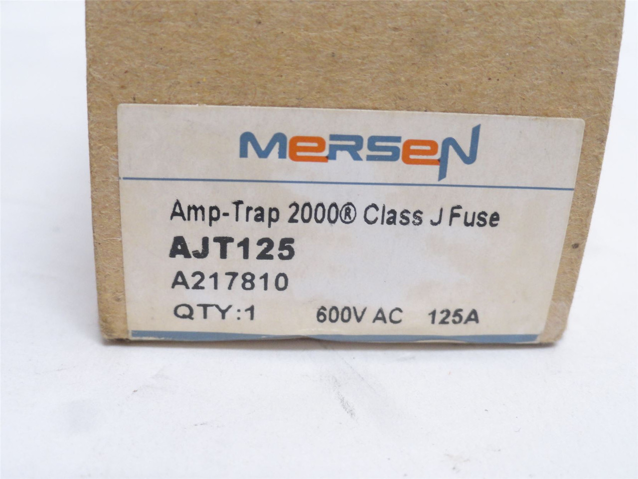 Ferraz-Shawmut AJT125; Time Delay Fuse; 125A; 600VAC