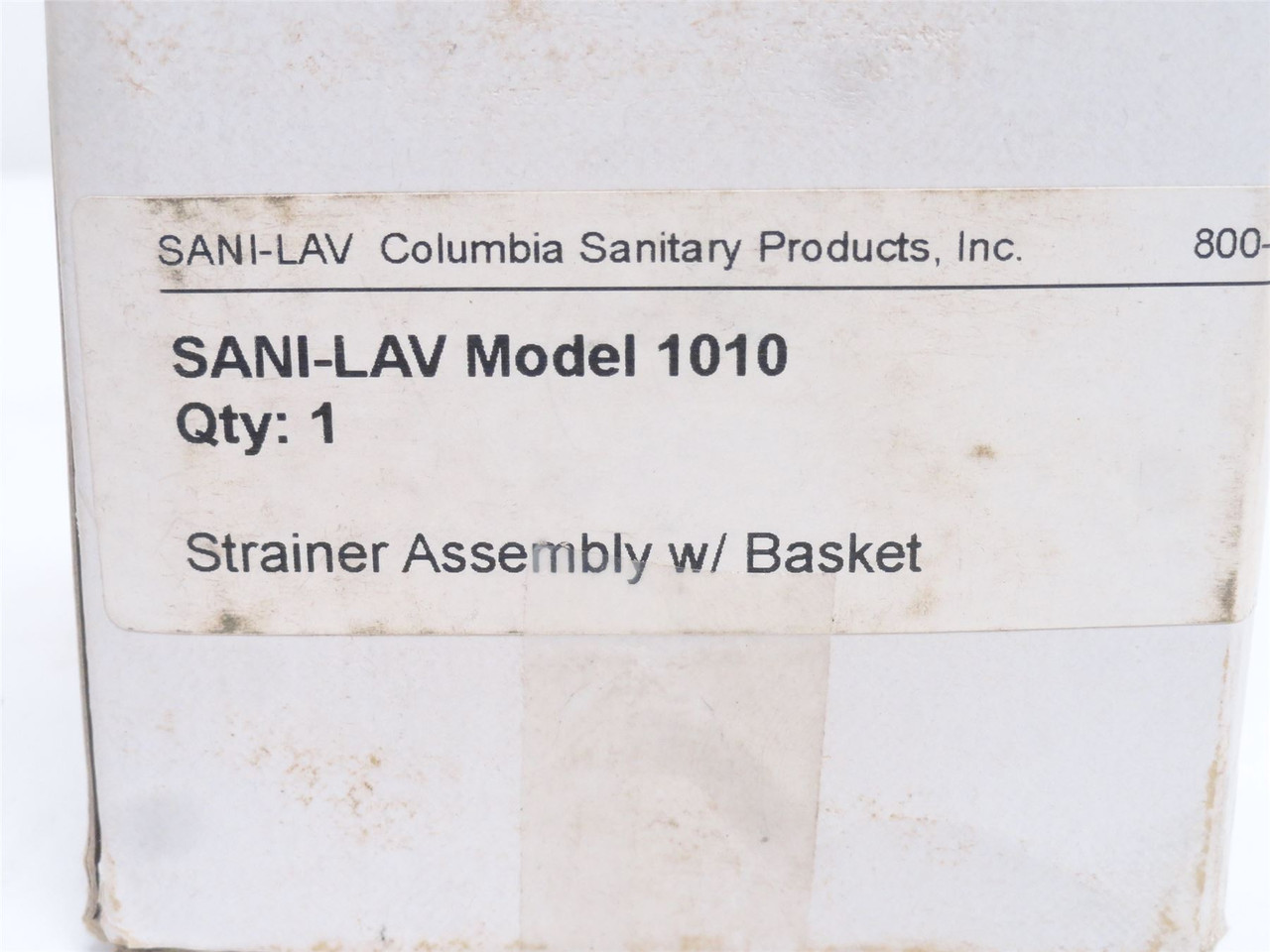 Sani-Lav 1010; Chrome Strainer Assembly W/Basket; Size: 2"