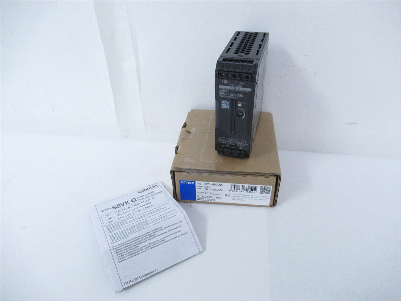 Omron S8VK-G03005;  Power Supply AC-DC  5V; 5A; 85-264V 25W