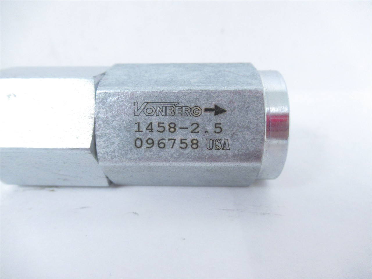 Vonberg 1458-2.5; Hydraulic Flow Control Valve -08SAE 2.5GPM