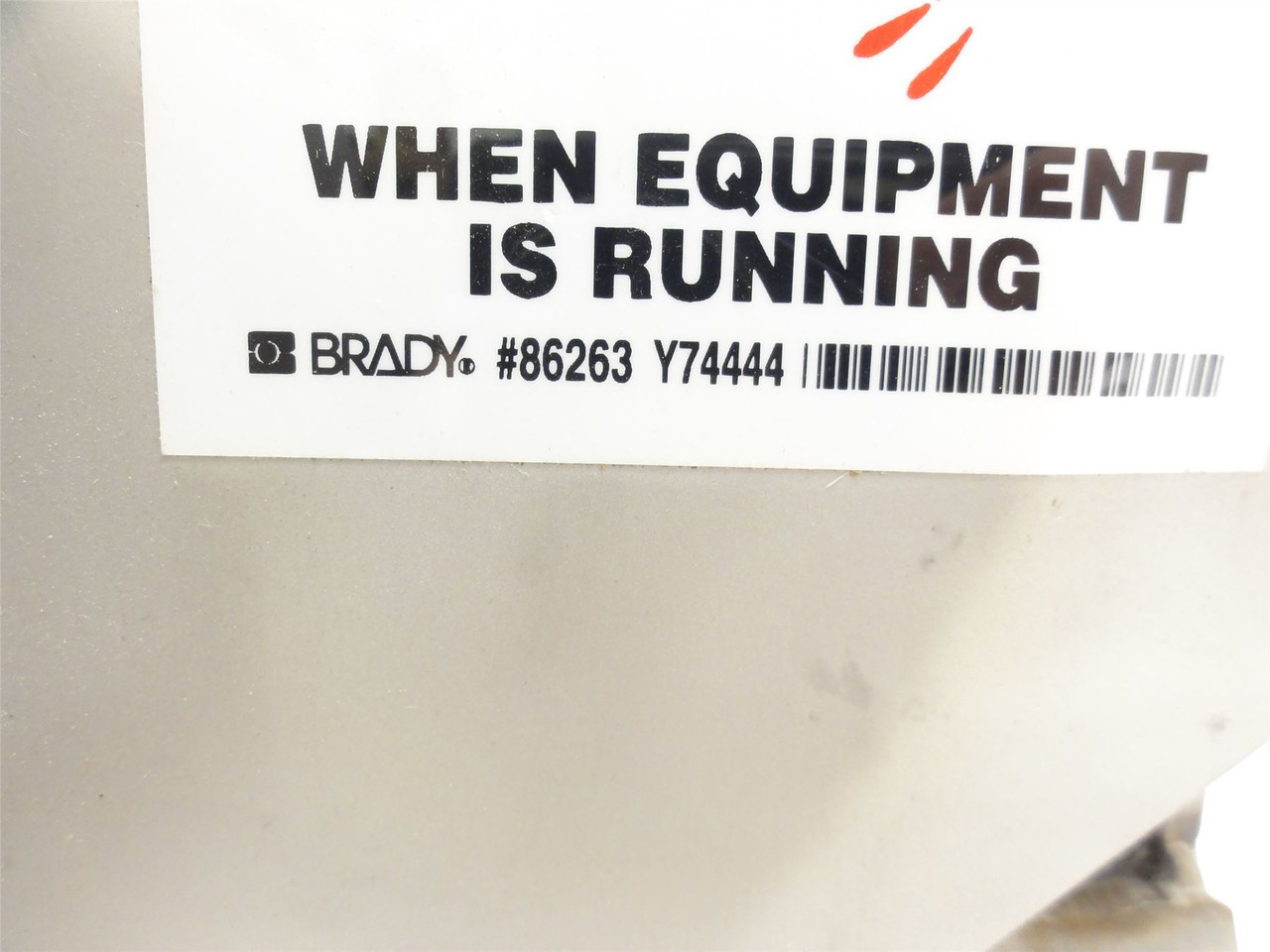 Brady 86263-Y74444; Stainless Steel Bearing Chain Guard
