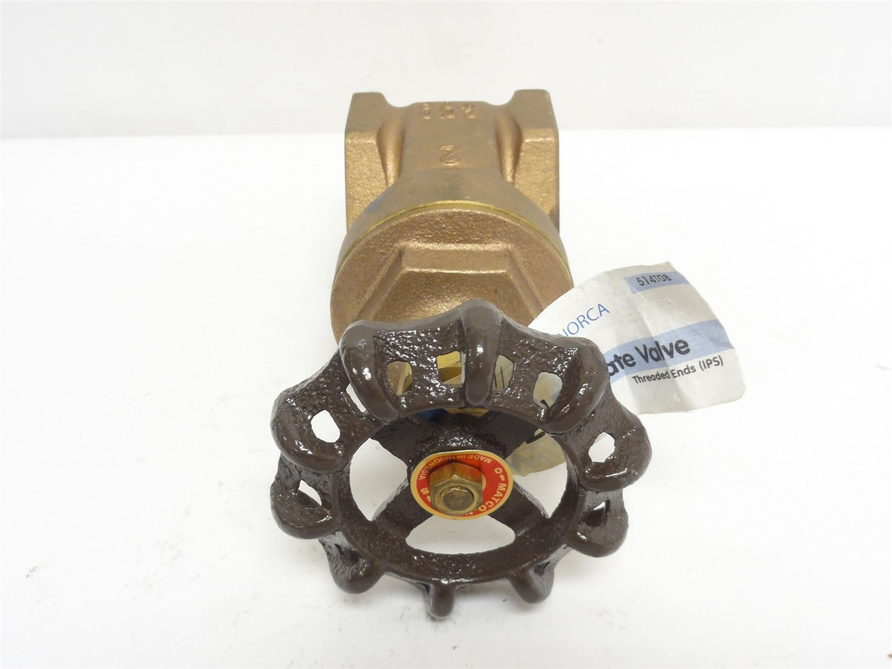 Matco-Norca 514T08; Brass Gate Valve; Size: 2NPT; 200WOG