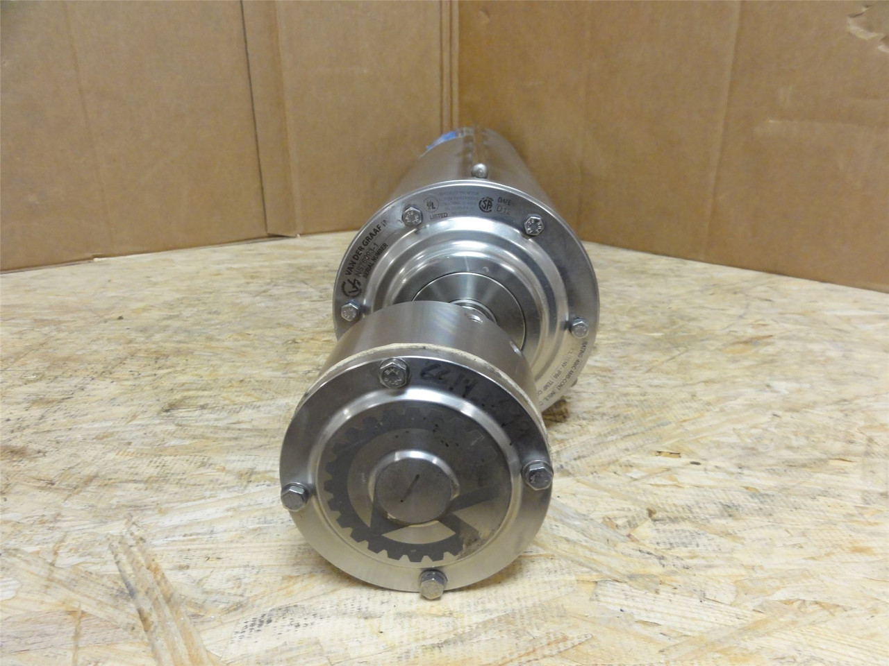 VanderGraaf TM127A25-675-STM; Drum Motor Belt Width: 19"