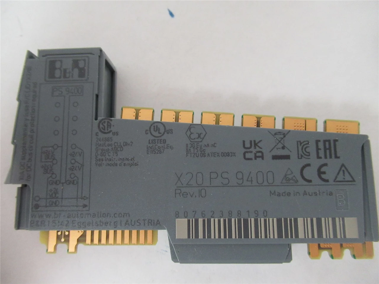 B+R X20PS9400; PLC Power Supply 24 VDC 0.7 Amp Max
