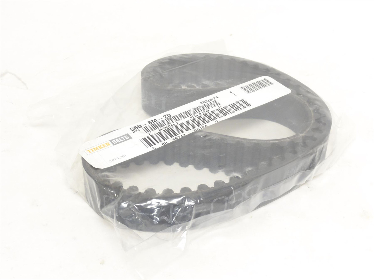 Timken 560-8M-20; Gear Timing Belt; 560mm Long x 20mm Wide