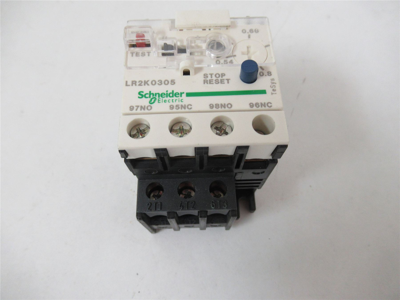Schneider LR2K0305; Overload Relay .54-.8A 690VAC 3-Pole