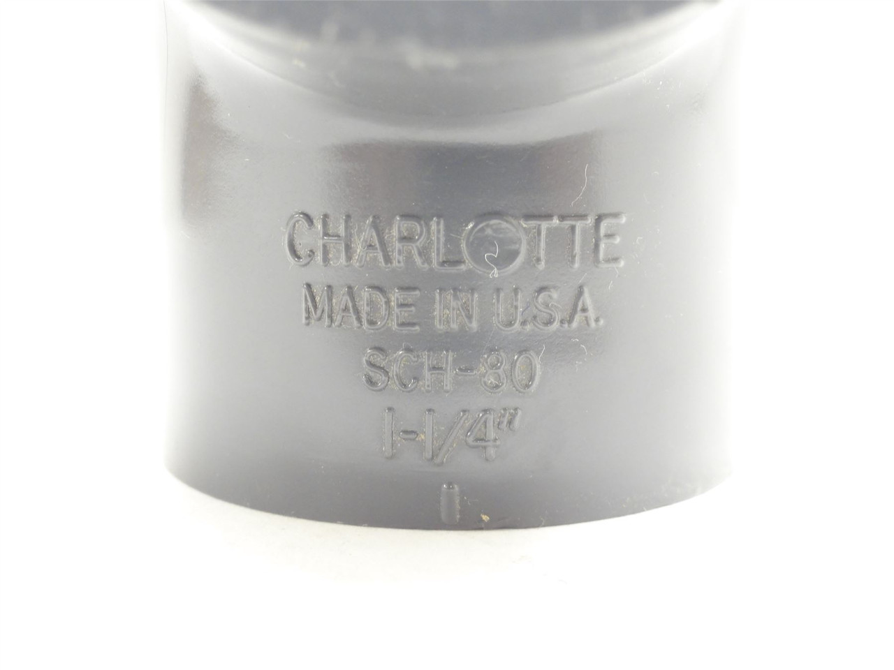 Charlotte 801-012; Socket Tee Fitting; Sch: 80 PVC; 1-1/4FNPS