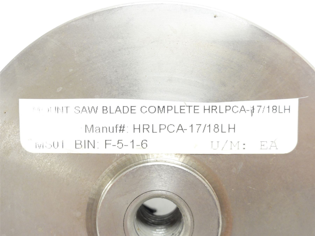MFG- HRLPCA-17/18LH; Complete Saw Blade Mount Assembly; SS; LH