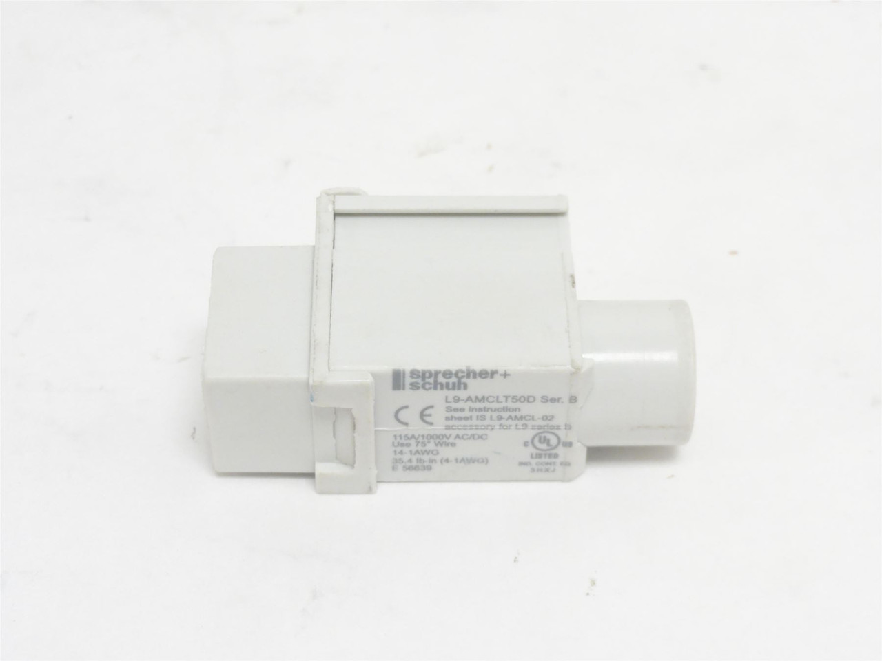 sprecher+schuh L9-AMCLT50D; Lot-4; Dedicated Power Feed Lug
