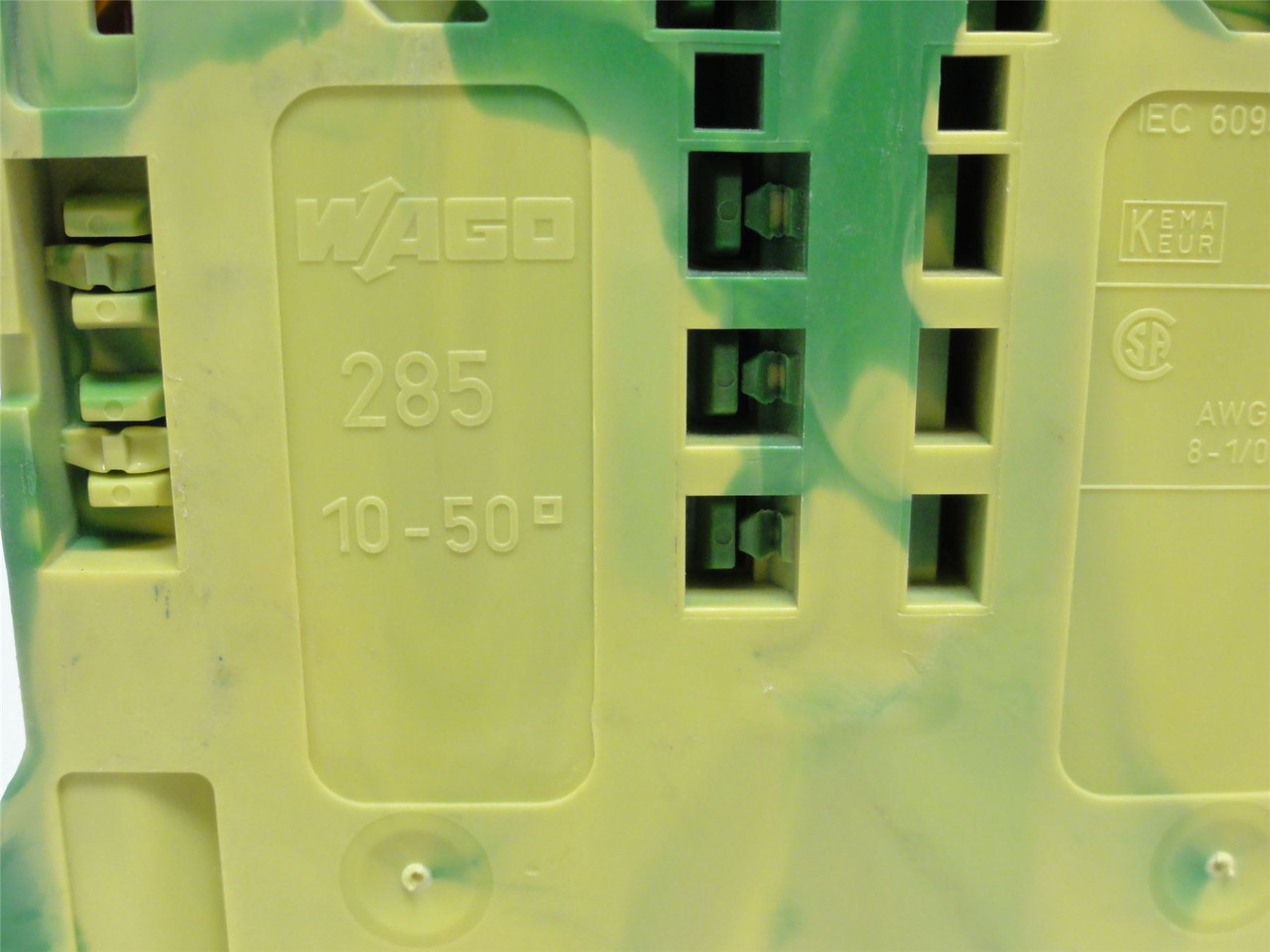 Wago 285-0157; High-Current Ground Terminal; 2-Position Ground
