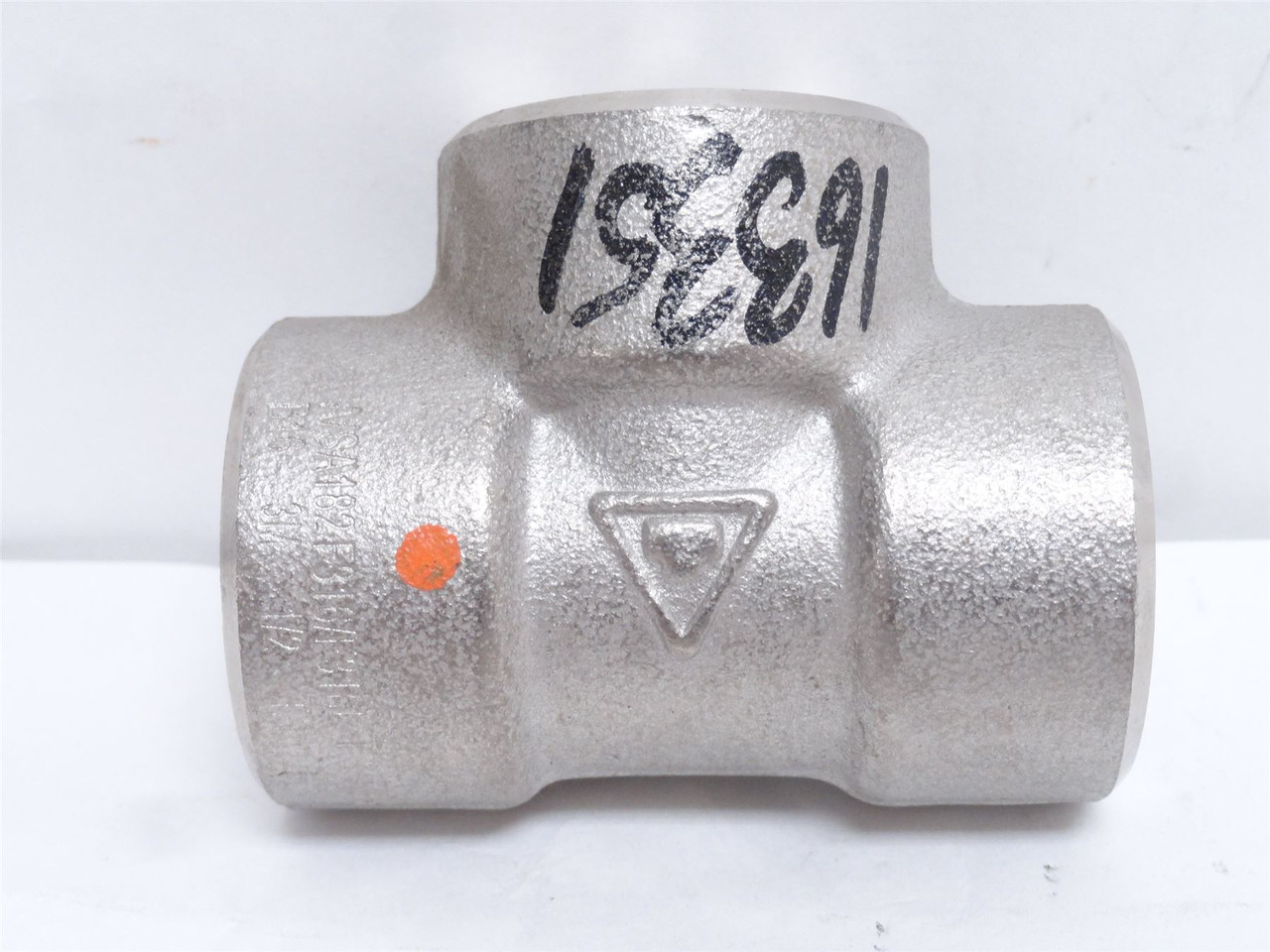 Industry-Std 20YC06; Pipe Tee; SS-316; 1/2NPT; Class 3000