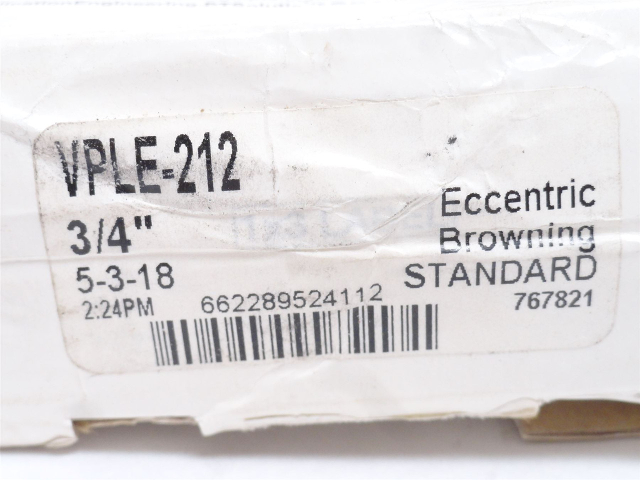 Browning VPLE-212; Pillow Block Bearing 3/4"ID; No Collar