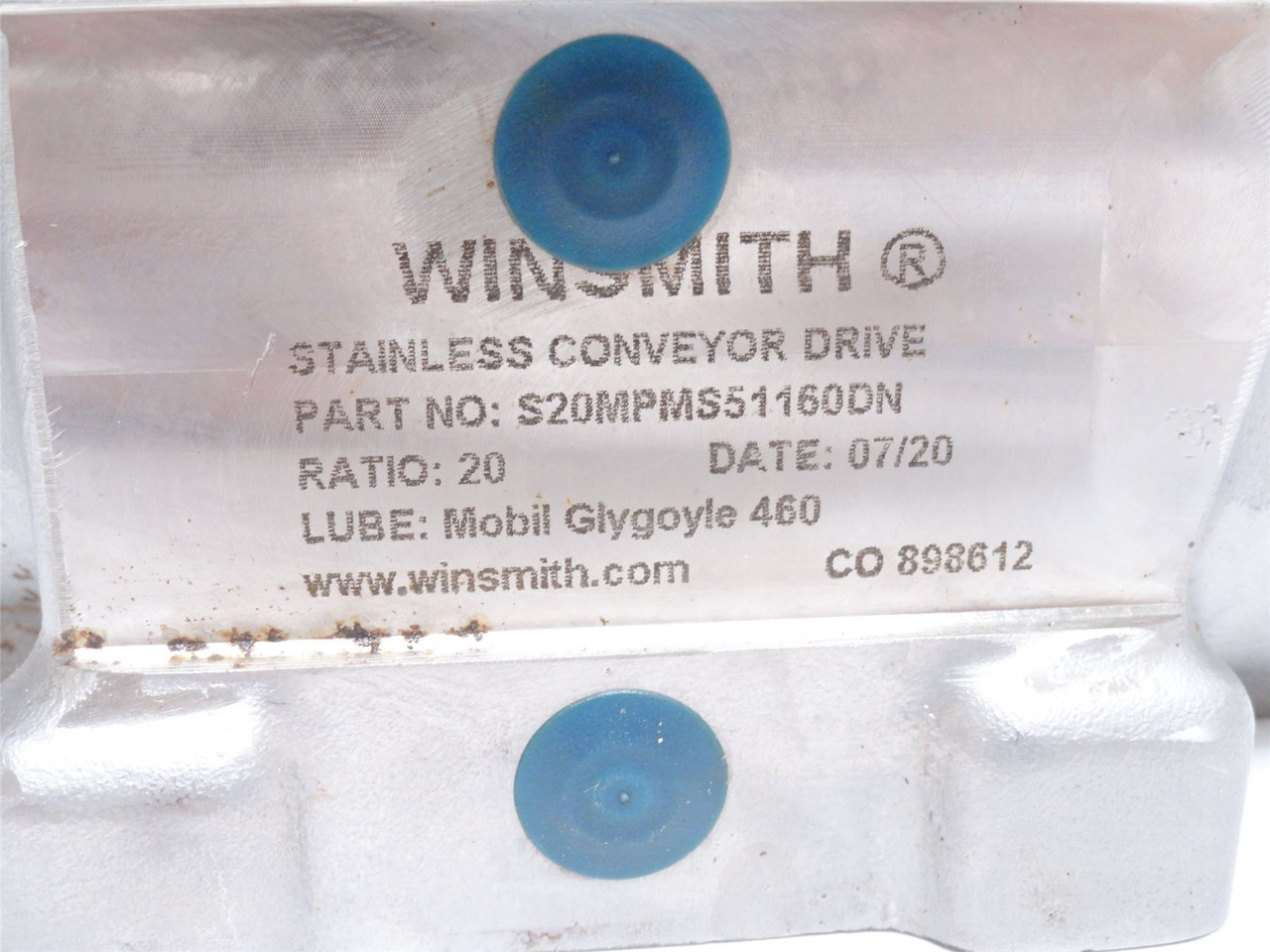 Winsmith S20MPMS51160DN; Gear Reducer; SS; 20:1 Ratio