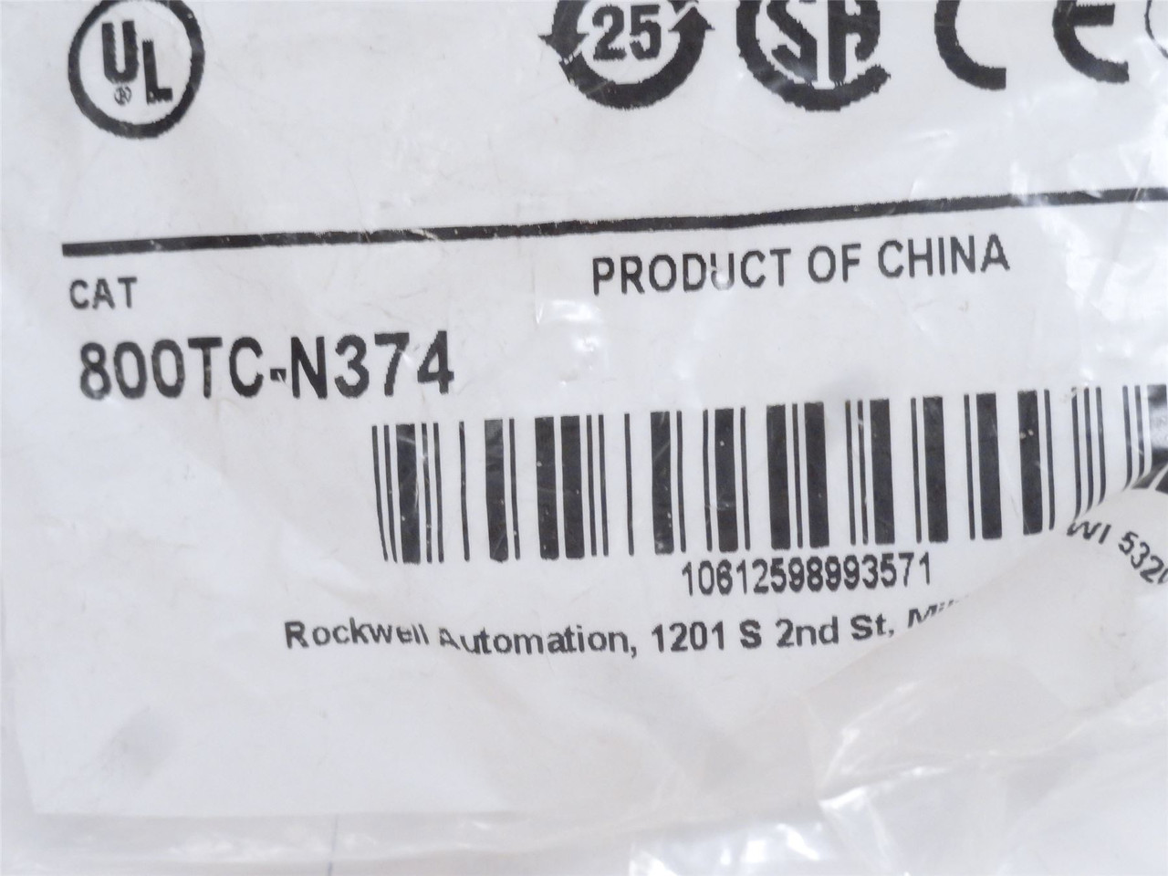 Allen-Bradley 800TC-N374; Universal LED Power Module; 12-130V