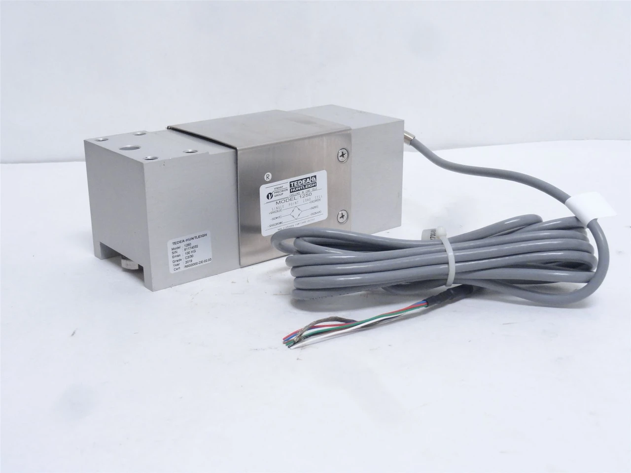 Huntleigh 01250-100K-C3-04X; Single Point Load Cell; 100KG