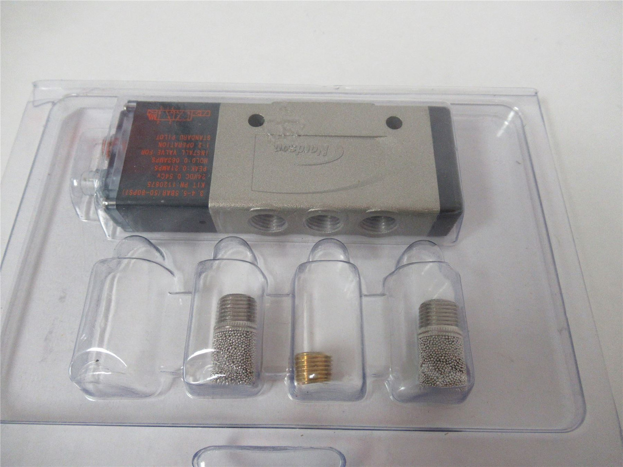 Nordson 1120875; Solenoid Valve 4-WAY 5 PORT 24VDC