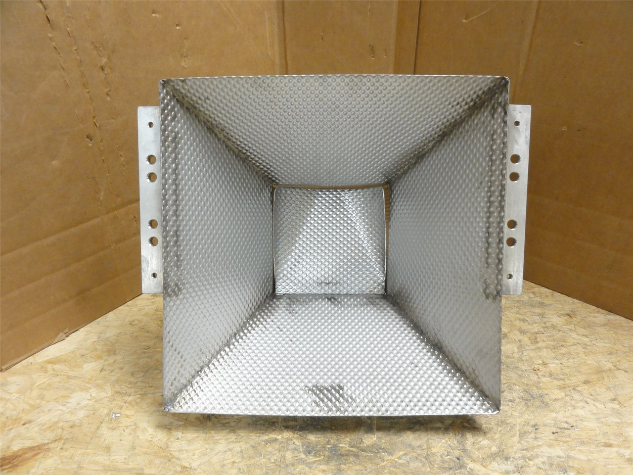 MFG- SFS-10-A43; Dimpled Hopper; SS; 14" x 6-1/2"ID