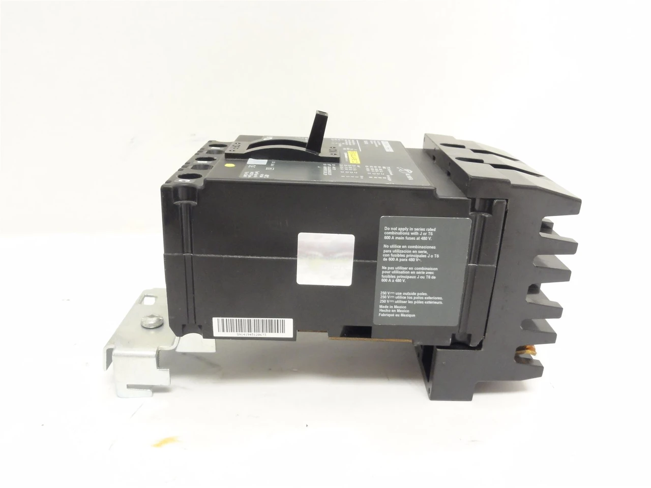 Square D FA34100; Circuit Breaker; 100 Amps; 480VAC; 3-Pole