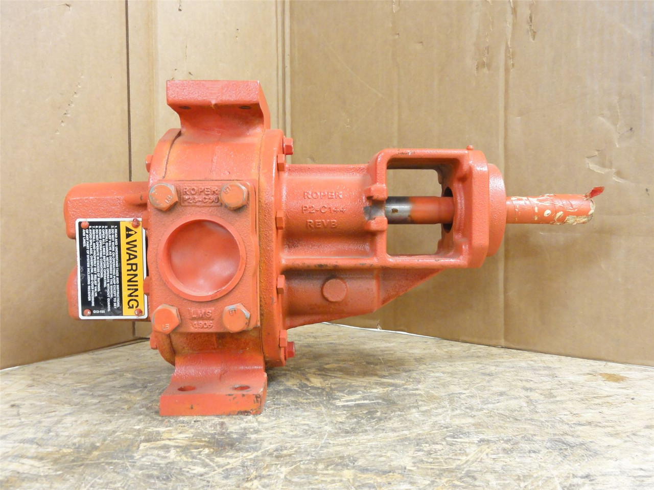 Roper 3611HBF; Helical Gear Pump; 2NPT In; 2" Port Out